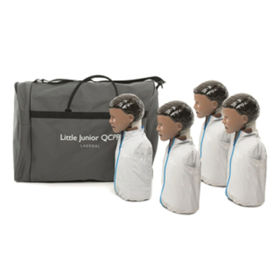 Laerdal Little Junior Manikin QCPR (Dark Skin) - 4 Pack