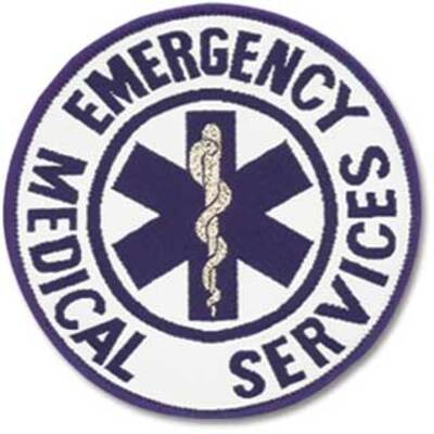 Circular Patch, Star of Life with EMS