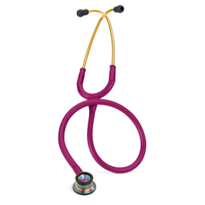 3M Littmann Classic II Infant Stethoscope - Rainbow, Rasberry Highlights