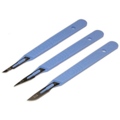 Scalpel Blade & Handle - Disposable, Sterile - Size 10