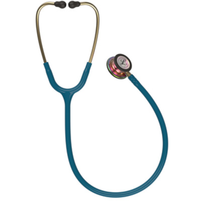 3M Littmann Classic III Stethoscope - Rainbow Chestpiece, Rasberry Tubing