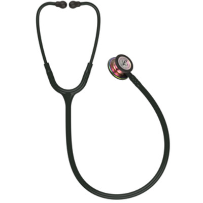 3M Littmann Classic III Stethoscope - Rainbow Chestpiece, Black Tubing