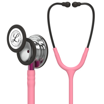 3M Littmann Classic III Stethoscope - Mirror Chest, Pearl Pink Tubing