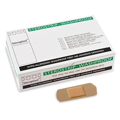 Sterostrip Washproof Plasters - 6.0 x 2.0cm - Box of 100