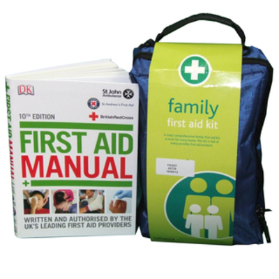 Family 1st Aid Kit, Manual and Bag