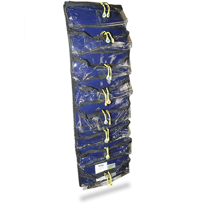 SP Parabag Intubation Roll with 8 Zipped Pockets - TPU, Blue