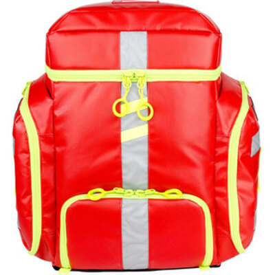 G3 Clinician 3-Cell EMS Backpack - Foam Lined, Reflective, Red