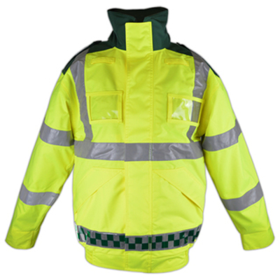 Hi-Vis Bomber Jacket - Green & Yellow Small 36"