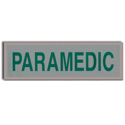 Large Reflective Badge Paramedic