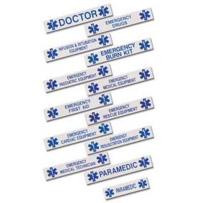 Star of Life Case Sticker - Emergency Cardiac Equipment