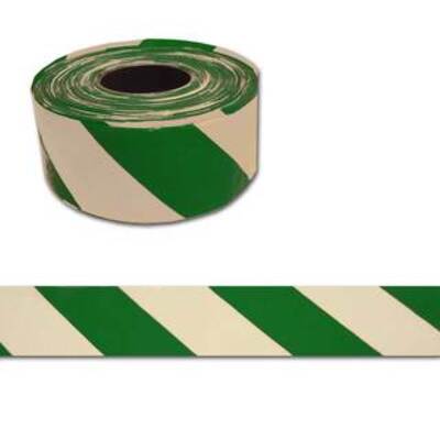 Barrier Tape - Green and White