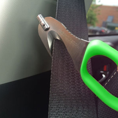 SuperVizor XT Seat Belt Cutter & Window Punch - Green