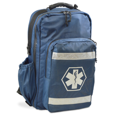 Trauma Kit in a Dixie Ultimate Pro BackPack - Kitted, Nylon, Blue